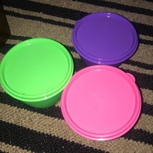 Storage containers Tupperware 💚💖💜